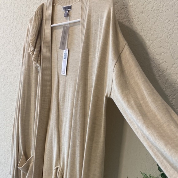 CHELSEA28 Nordstrom - Open Front Long Sleeve Cardigan with Ruffle Detail - Picture 5 of 10